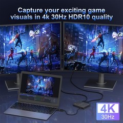 4K Video Capture Card, Stream and Record in 4K30 HDR10,1080P120 with Ultra-Lo…