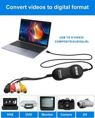 Universal RCA to USB Video Capture Device – Effortless VHS Digitization Kit