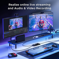 Video Capture Card, Audio Video Capture Card, USB 3.0 Capture Card 4K HDMI Loop-