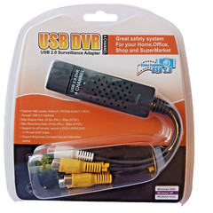 USB DVR/USB 2.0 Surveillance Adapter 4 CH Audio/Video Capture Win 2000 XP Vista