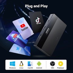 HD Capture Card 4K 60Hz Loop-out USB C 3.0 1080P 60FPS for Gaming Streaming