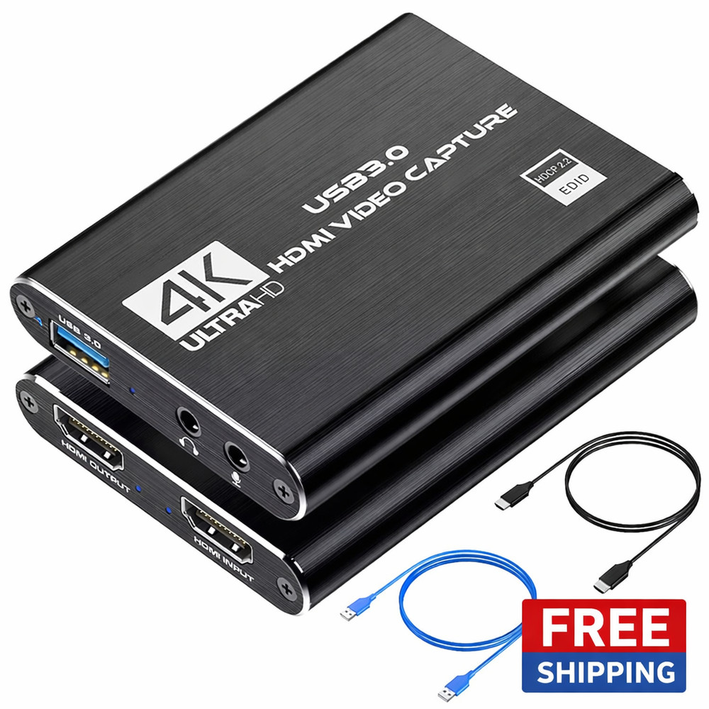 4K 1080P 60FPS HDMI to USB 3.0 Video Capture Card For PS4/PC/OBS Nintendo Switch