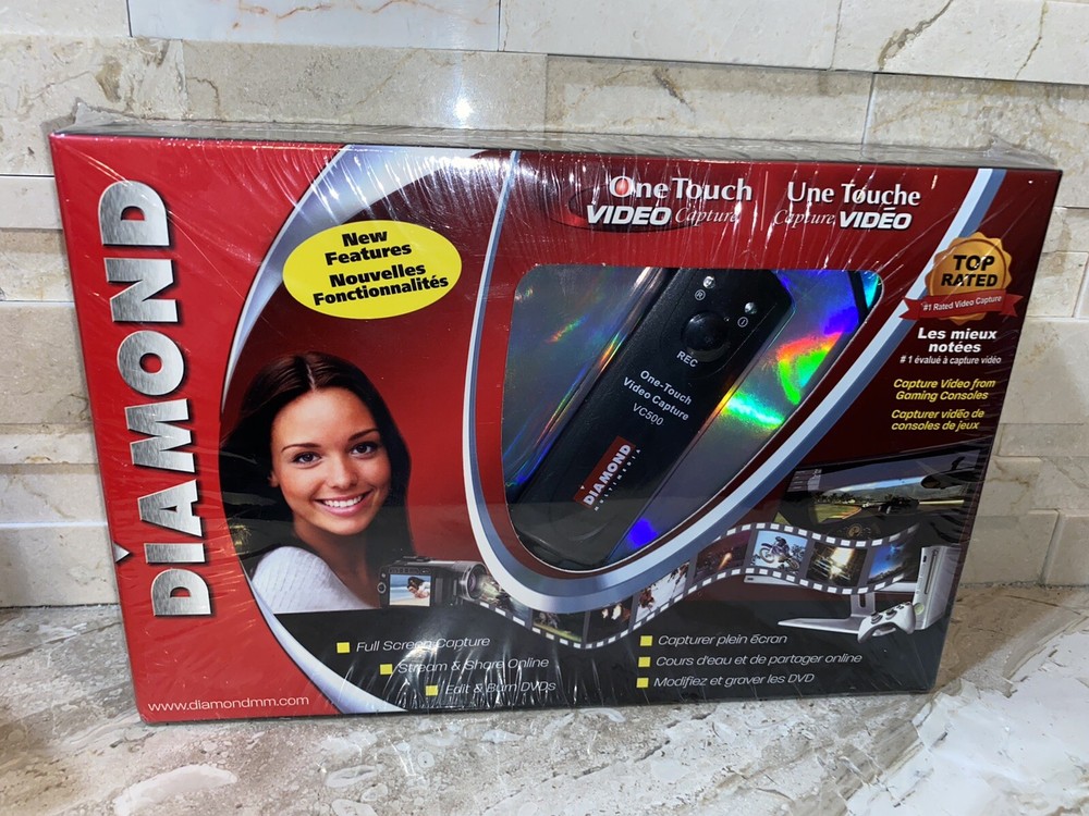 Diamond Multimedia VC500 USB 2.0 One Touch VHS to DVD Video Capture Device