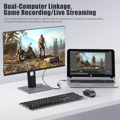 HDMI Capture Card, 4K HDMI to USB/USB-C Capture Device, USB3.0 Video Silver