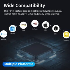 Capture Card for Game, 4K HDMI to USB 3.0 Audio Capture Card Device HD Video …