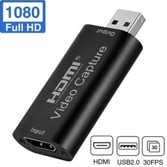 1080P HD HDMI to USB Video Screen Capture Card Recorder Game Live Streaming