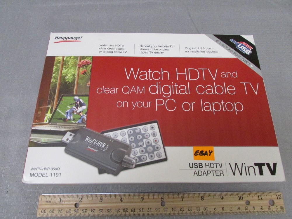 Hauppauge WinTV-HVR-950Q Hybrid TV Tuner Stick Model 1191 with Remote In Box