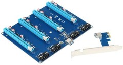 PCI-E 1 to 4 PCI Express 16X Slots Riser Card Mining 4 PCIe Slots Adapter