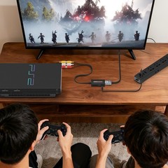 LA NREUCETS RCA to HDMI Converter, Composite AV Black