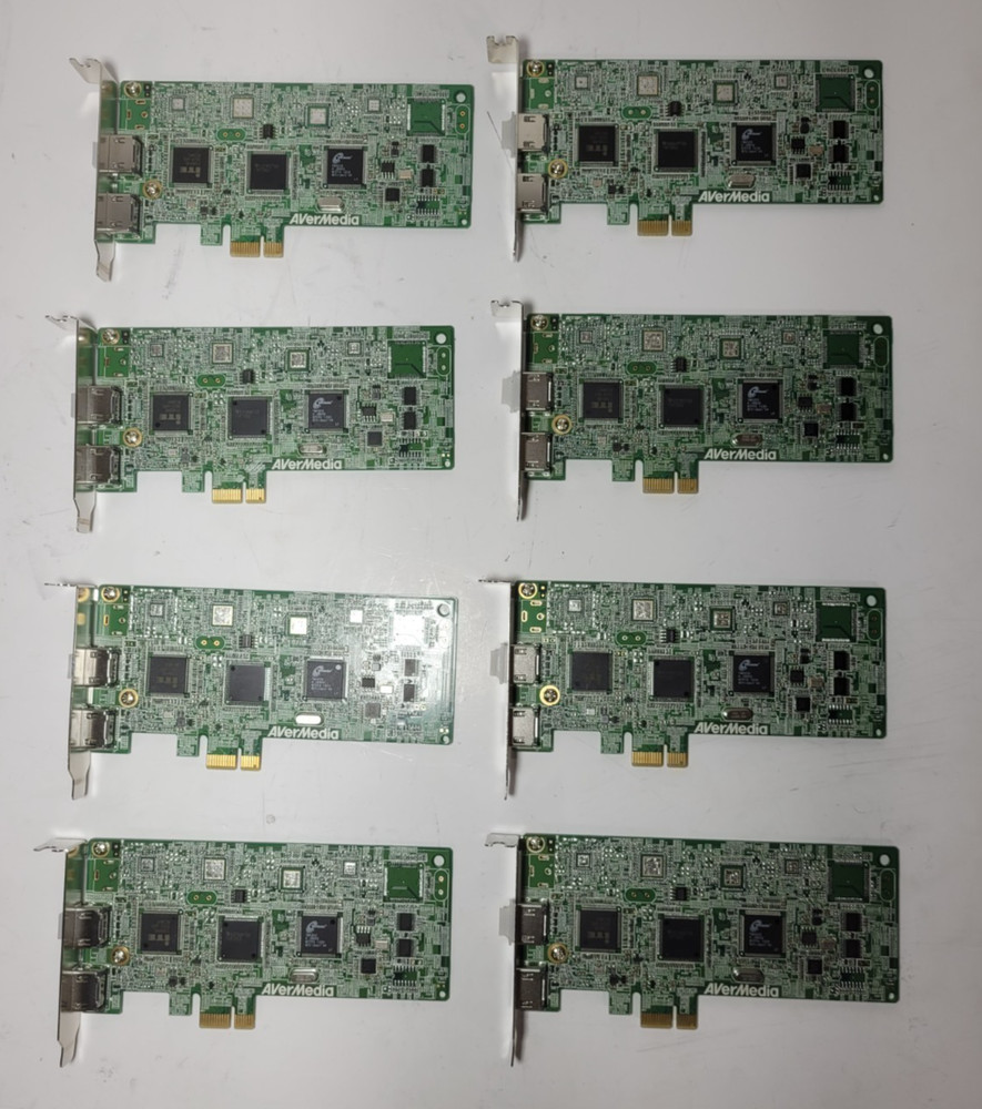 Lot of 8 AVerMedia AVerTV CaptureHD H727 Ver D Full Height Capture Card #0346