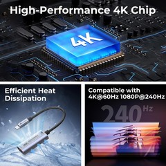 HDMI Capture Card 4K60FPS, 2K144FPS USB 3.0 HDMI to USB /A Video Capture Card…