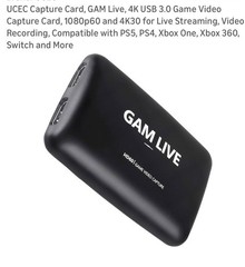UCEC GAM LIVE HD60 USB 3.0 Video Capture Card 1080p60 4K30 PS5 Xbox Switch PC