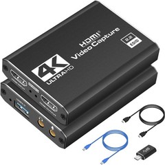 Tarjeta de captura HDMI 4K para transmisión Full HD 1080P 60FPS Fácil de usar US