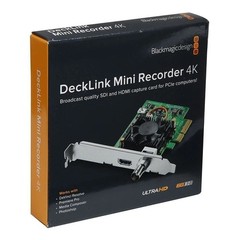 Blackmagic Design DeckLink Mini Recorder 10 Bit SDI HDMI PCIe Card BDLKMINIREC