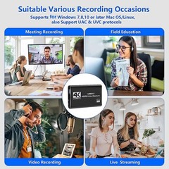 4K Audio Video Capture Card HDMI Video Capture Device Full HD Recording USB 3.0