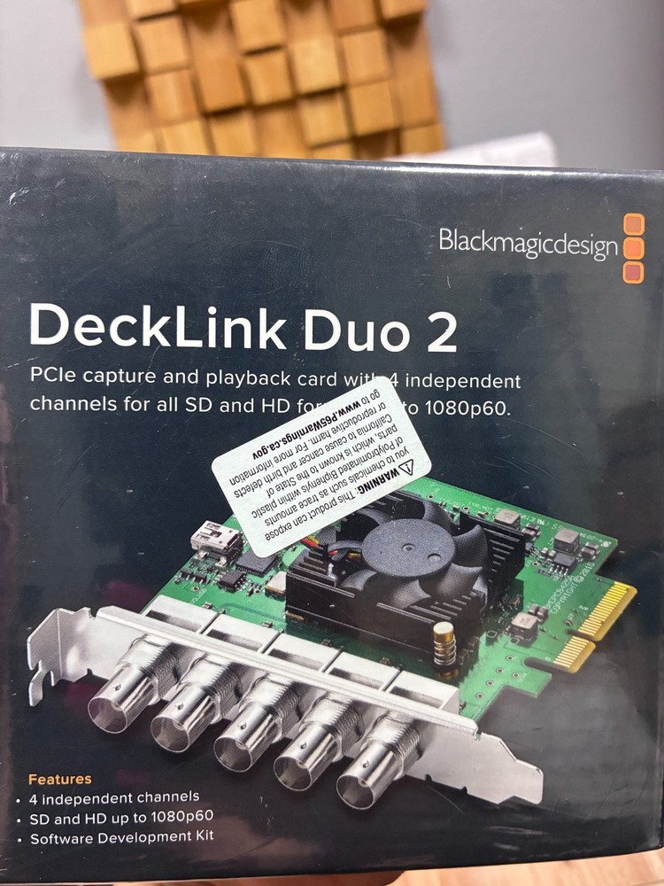 Blackmagic Design DeckLink Duo 2 BDLKDUO2 – Open Box