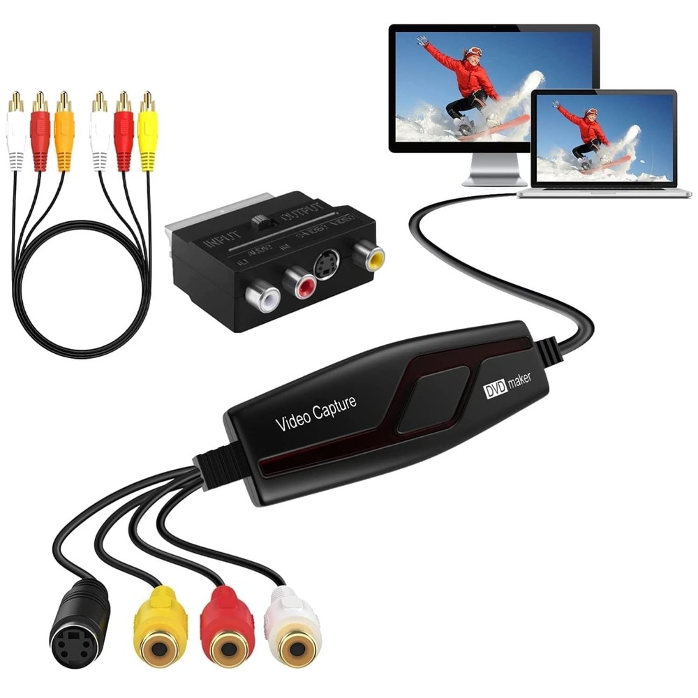 VHS to Digital Video Capture Card – RCA to USB Converter^
