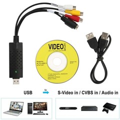 RCA S-Video USB Capture Card VHS to DVD Converter Audio Video for PC US Stock