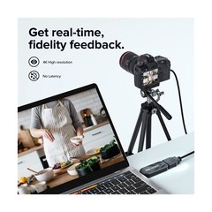 Cam Link 4K, External Camera Capture Card, 4K30/1080p120 for Streaming and Re…
