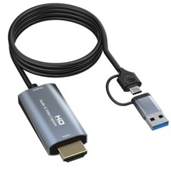1080P HDMI To USB 3.0/Type C Video Capture Card Cable Game Record Live Streaming