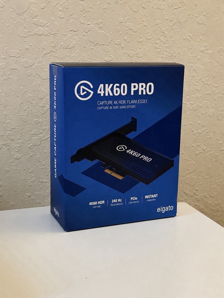 Elgato 4K60 Pro PCIe HDMI Digital Video Capture Card, 2 Ports (10GAS9901)