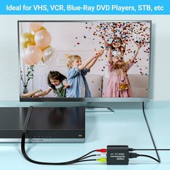 GINGIN RCA to HDMI Converter, AV Converter for Red,White