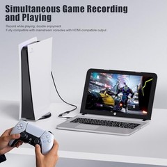 HDMI Capture Card, 4K HDMI to USB/USB-C Capture Device, USB3.0 Video Silver