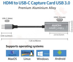 HDMI 4K FHD USB C 3.0 HDMI Video Capture Card HD Capture Adapter