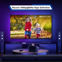Portta VD20P VHS to Digital Converter to MP4 with 5″ in HD Preview LCD Open New