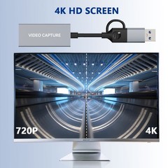 4K HDMI Video Capture Card 1080p60 USB3.0Type-C Game Capture for PS5/Xbox/Switch