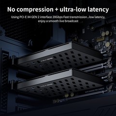 ACASIS Professional Dual-Channel PCIe Capture Card 4K@60Hz HDMI with Loop-Out