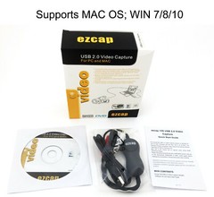 Authentic EzCap 159 Video Capture Converter YouTube Xbox Wii PS MAC & Win 7/8/10