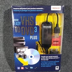 Roxio Easy VHS to DVD 3 Plus Video Capture USB 251000 Convert Videotape to Video