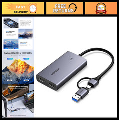 4K HDMI Capture Card, Full HD 1080P 60FPS, USB 3.0 Video Capture for Streaming &