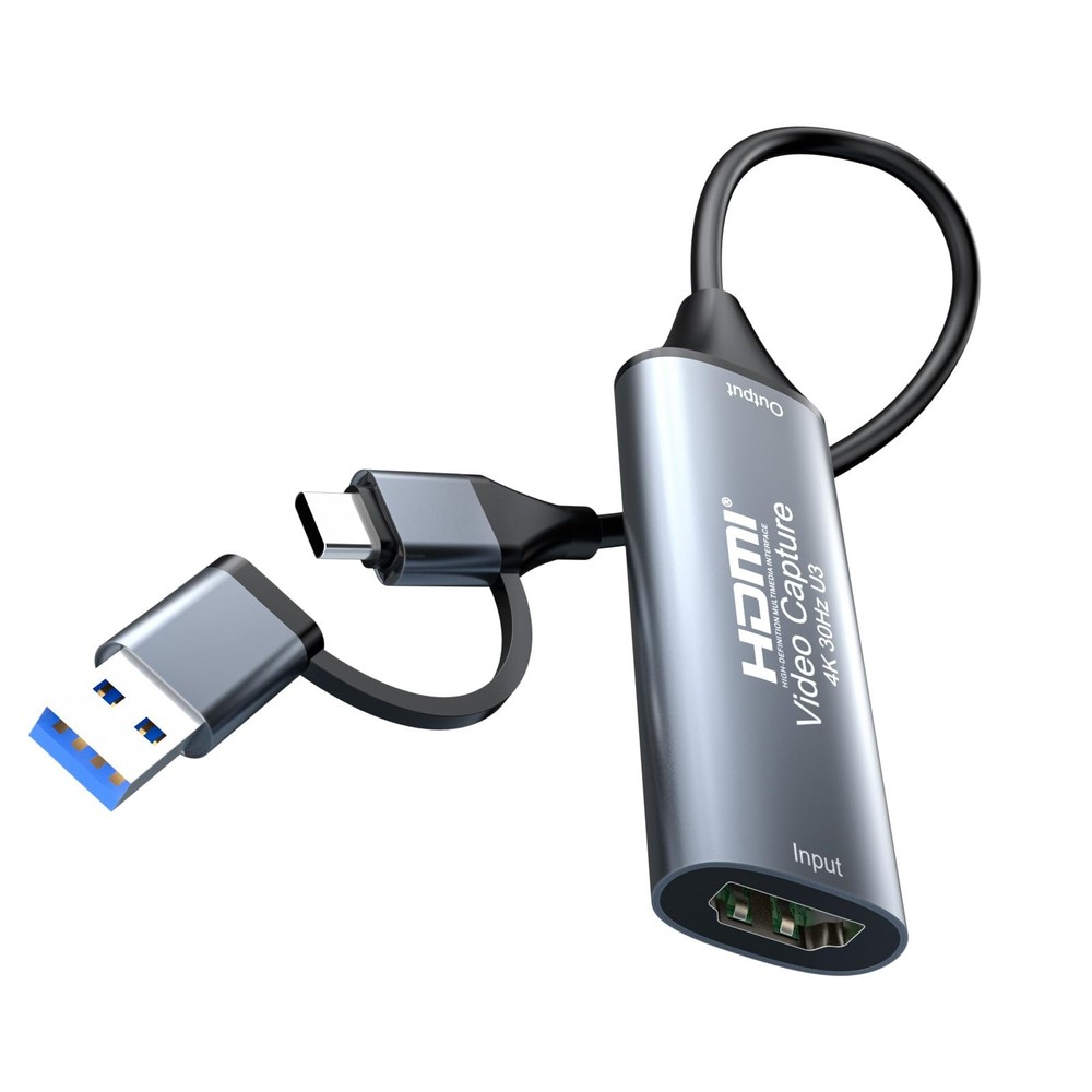 4K 30FPS HDMI Video Capture Card,Video Recording Card HDMI USB 3.0 with Type-…