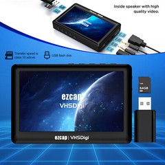 VHS Video to Digital Converter Video Capture Box Recorder Video from VCR M8K1