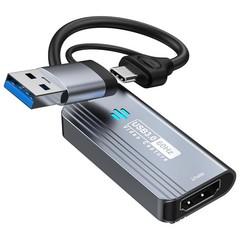 4K HDMI to USB Capture Card, 1080P 60FPS Video Capture for Streaming & Gaming