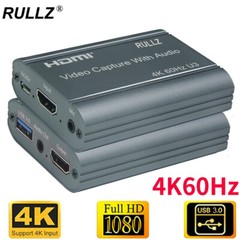 4K HDMI To USB 3.0 2.0 Audio Video Capture Card 1080p 60fps Game Live Streaming