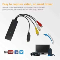 USB 2.0 Video Capture Card Video Audio Record Converter For TV DVD VHS DVR DV