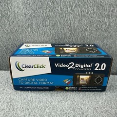 ClearClick Video to Digital Converter 2.0 Second Gen VHS Camcorder Tapes Bundle