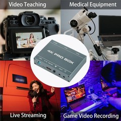 4K HDMI Capture Card DVI/VGA to USB 3.0 Capture Card Full HD 1080P 60FPS Plug…