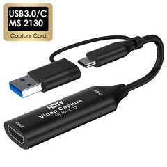 Video Capture Card HDMI to USB C with USB 3.0 Streaming Device 30FPS Capture 4K