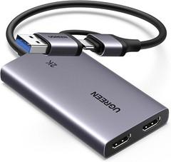 Compact 2K HDMI Capture Card with 4K Passthrough for Content Creators & Gamers