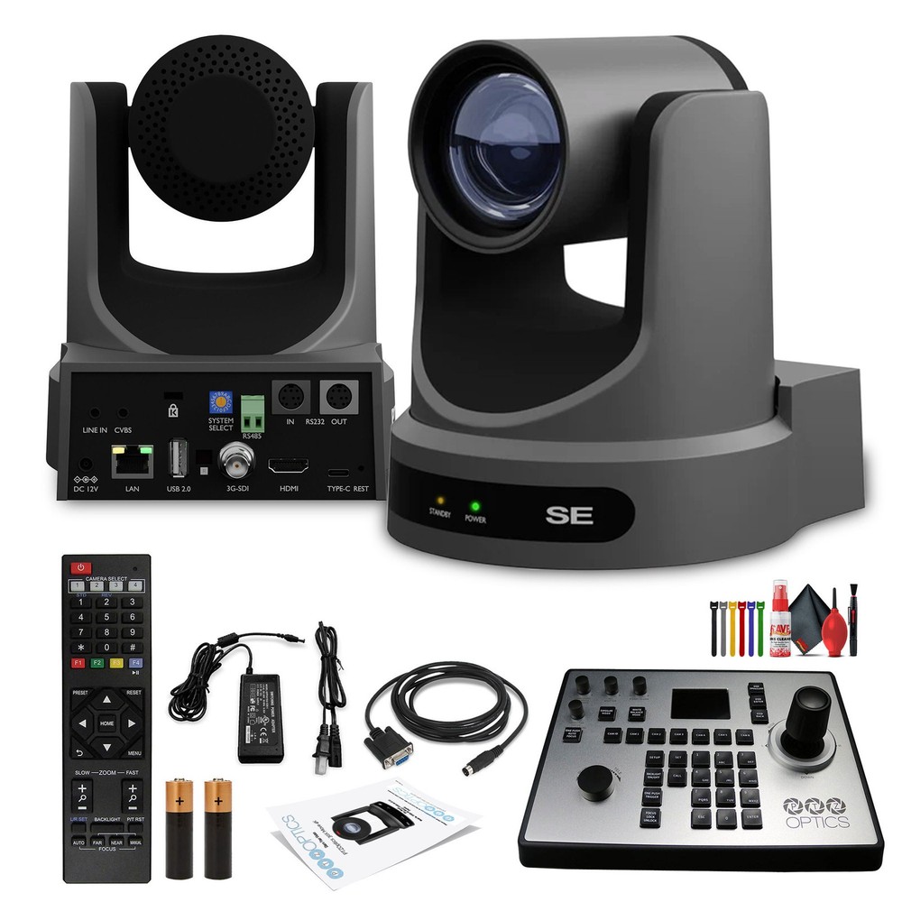 PTZOptics Move SE PTZ Camera with 20x Optical Zoom (Gray) (PT20X-SE-GY-G3) +