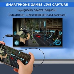 Compact 4K HDMI Capture Card – Ideal for Live Broadcasting & Video Conferencing