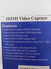 Video Capture Card Broadcast Live or Record via DSLR Camcorder [inv445]