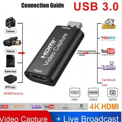 Video Capture Card, Hdmi Video Capture Card, USB Capture Card,4K HDMI to USB2…