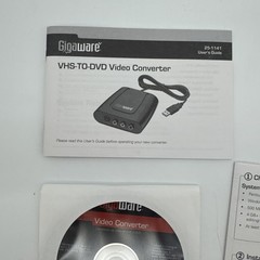 Gigaware VHS-to-DVD Converter 25-1141 -Brand New – Open Box