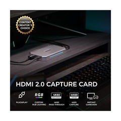 RGBlink MSP 331U 4K Capture Card – HDMI 2.0, USB 3.1 Game Capture Card with H…