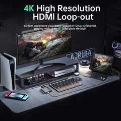 0 HDMI Capture Card, 4K Passthrough, 1080P60 2K30 Recording | Aluminum shell,…